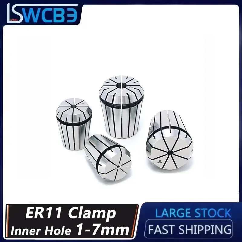 High Precision Elastic Chuck ER11 Spring CNC Engraving Machine Handle Cylinder Clamp ER11 Outer Diameter 11.5mm High 18mm