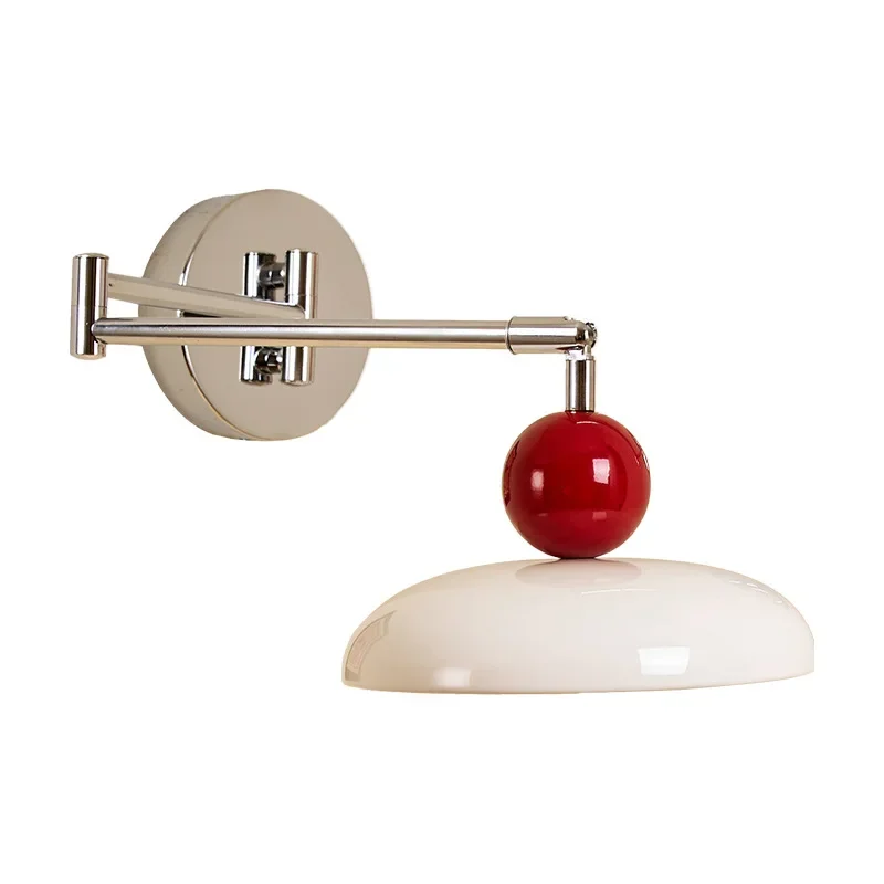 

Настенный светильник-бра в стиле французского кремового декора, средний, антикварный, складной, телескопический, для спальни, прикроватный, креативный, для чтения и учебы