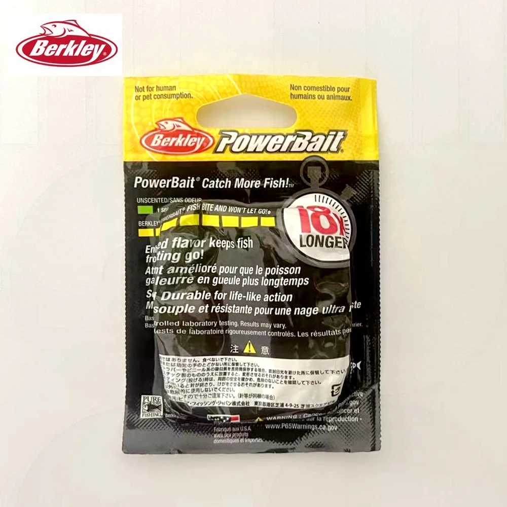 Original Berkley PowerBait soft bait 5cm/20ct 8cm/5ct Fish Hold on 18 times lure fish WHITE Small fish Bait