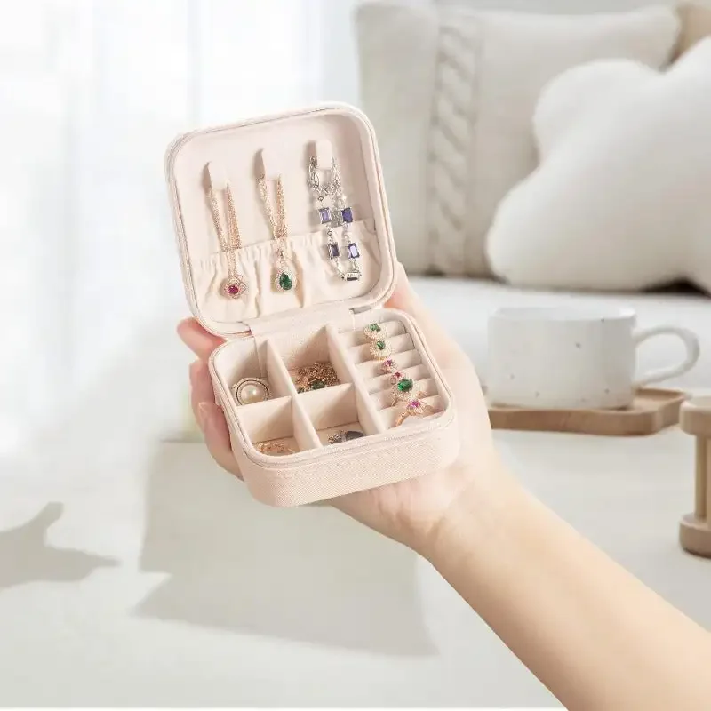 Mini Jewelry Travel Case,Small Jewelry Box,Traveling Jewelry Organizer,Portable Jewellery Storage Holder