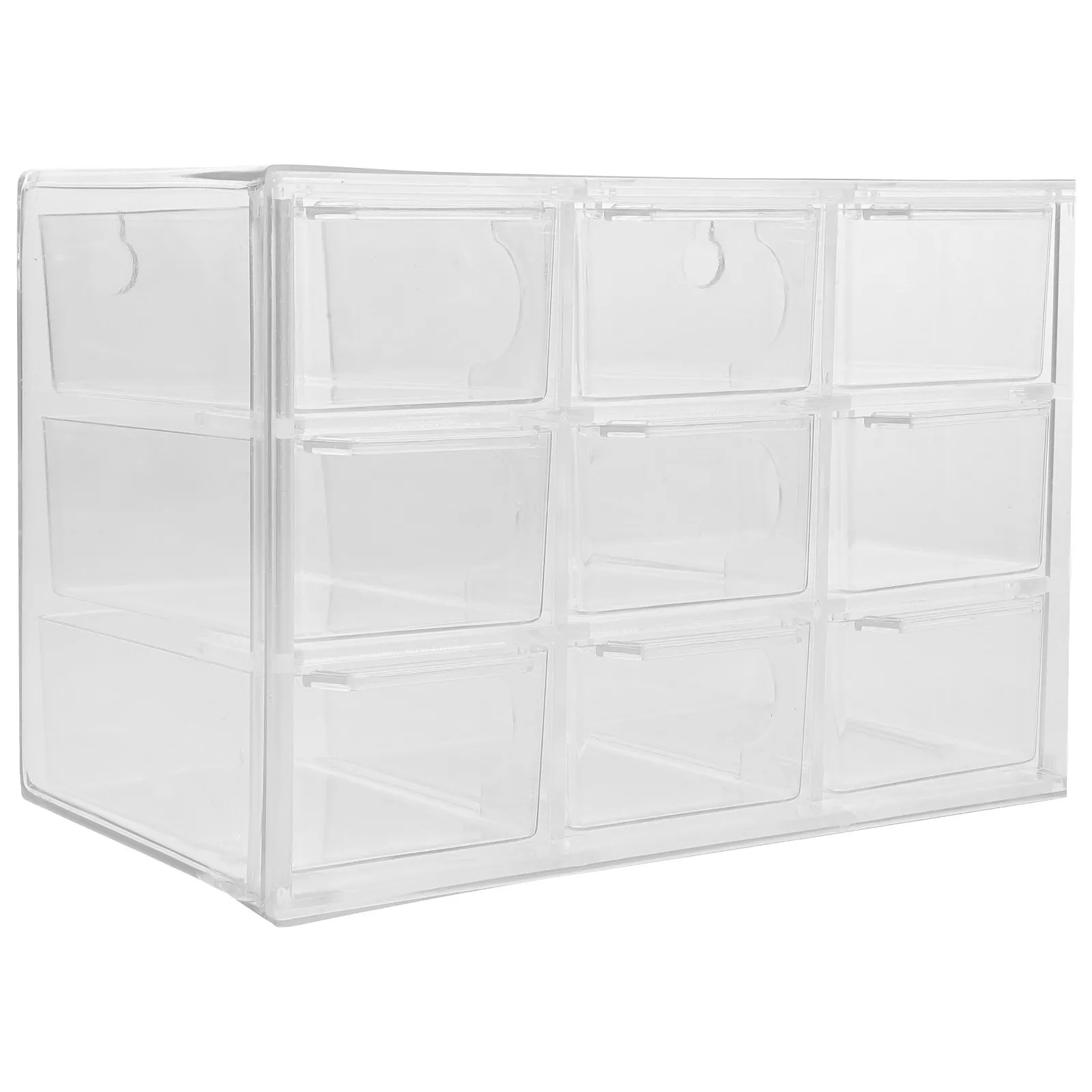

Sturdy Plastic Desktop Drawer Storage Box with Removable Grids for Jewelry Earrings Bracelets Cosmetics Stationery Sundries Home