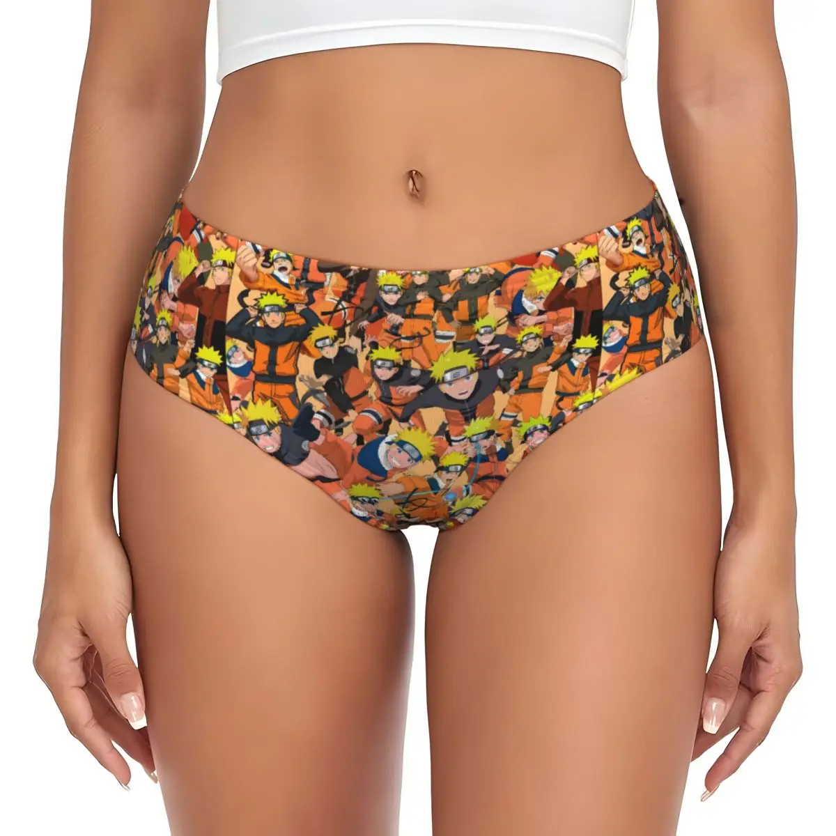 

Custom U-Uzumakies N-Narutoes Brief Panties Womens Breathable Stretch Anime Cartoon Underwear