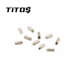 10pcs Long Ice Fishing Hook Head Ice Fishing Without Hook DIY Ice Fishing Jig 2mm/2.5mm/3mm/4mm Hooks Fishing DIY Ice Jig Hook