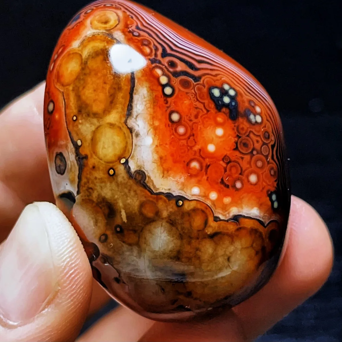 Natural Banded Agate Desert Treasure, Polished Tumbled, Artisan Stone, Wire Wrapping, Crystal Collection, Table Display
