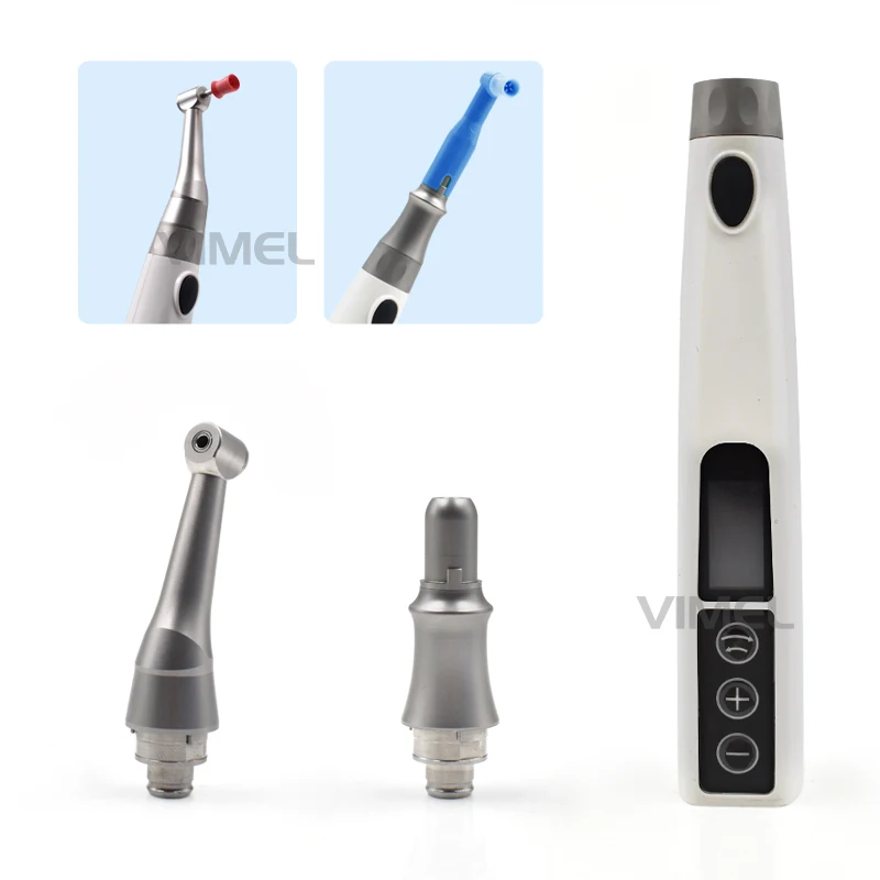 2 in 1 Wireless Dental Electric Motor Polishing Machine With Prophy Angle Removable Head Tooth Cleaning With 2 Head