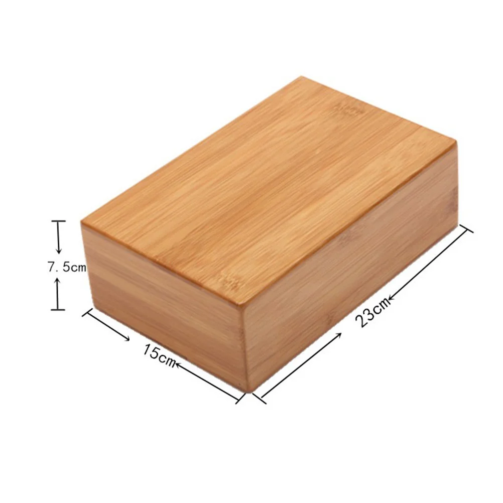 Flexibility Yoga Block Meditation Blocks Bamboo Bricks Auxiliary Props Training Kit Wooden