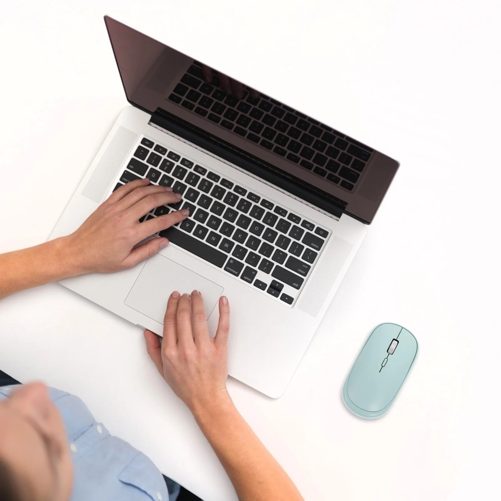 

Dual-mode Mute Mouse Wireless Silent Practical Computer Plastic Notebook Office Laptops Computers