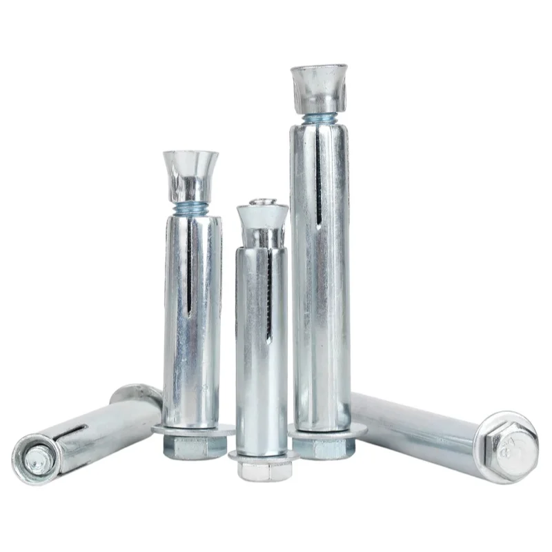 M6 M8 M10 M12 Carbon Steel Galvanised Hexagon Head Expansion Bolts Flush-Mounted Expansion Screws
