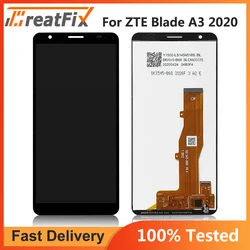 Tested For ZTE Blade A3 2020 Display LCD Touch Screen Digitizer Assembly For ZTE A3 2020 Screen LCD Display With Frame LCD