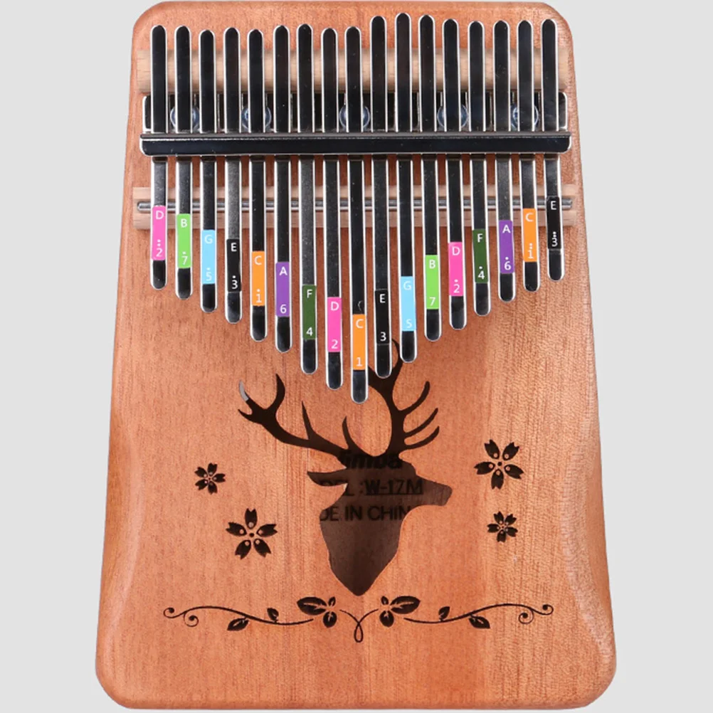 

2 Sheets Phonetic Table of Thumb Piano Note Sticker Kalimba Stickers Instrument Key