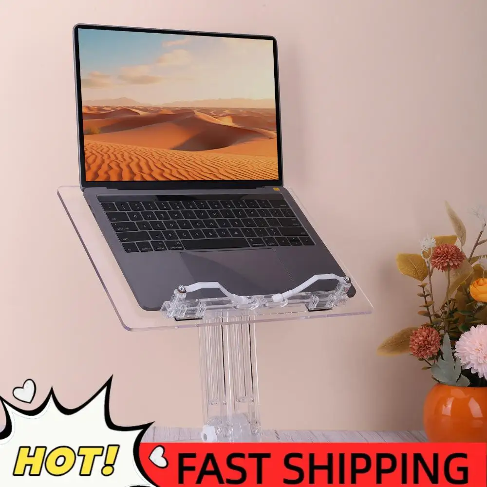 

Акриловая подставка для планшета 180° ° Поворотная подставка для планшета, регулируемый прозрачный держатель для планшета для настольного держателя iPad Book