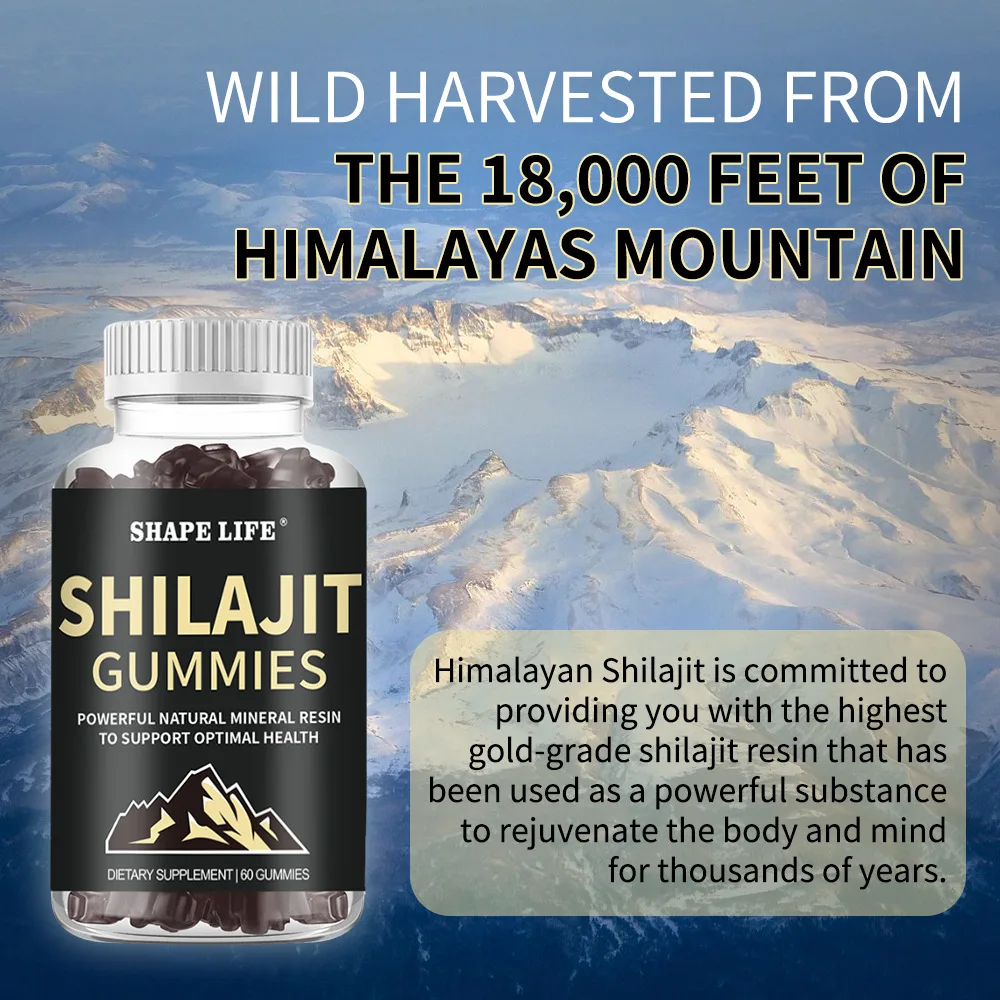 Himalayan Shilajit Gummies Men's Health Mineral Resin Capsules Men Power Health Product