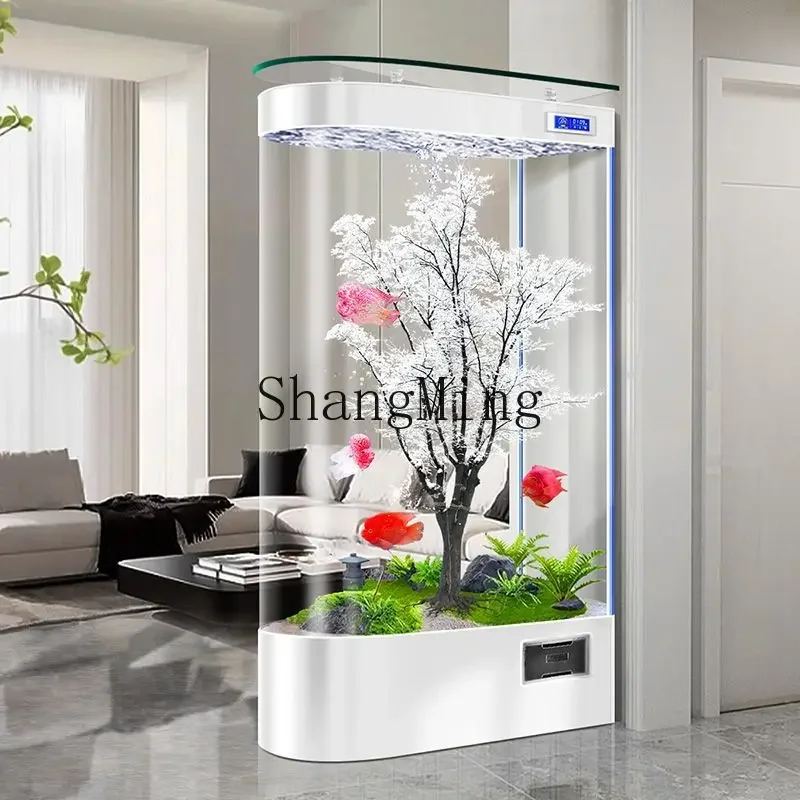

FG partition goldfish tank living room household glass fish tank aquarium entrance screen