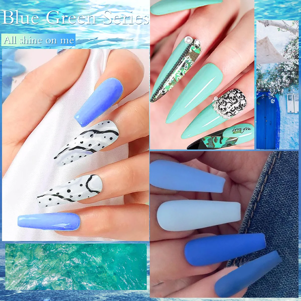 8-Farben-Gel-Nagellack-Set, All Seasons Shades Orange Rot Gelb Makronen Glitzer Gel Nail Soak Off Gel Polish Pumpkin Maple L