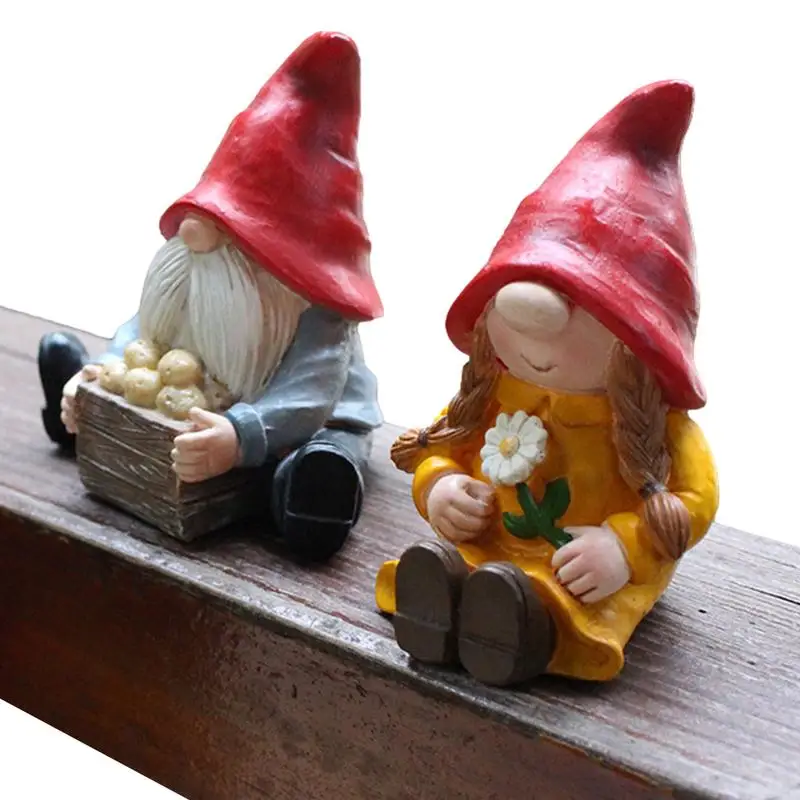 Garden Gnomes Outdoor Funny Outdoor Garden Gnome Statue Lovers Romantic Statue Indoor Outdoor Garden Patio Home Decor