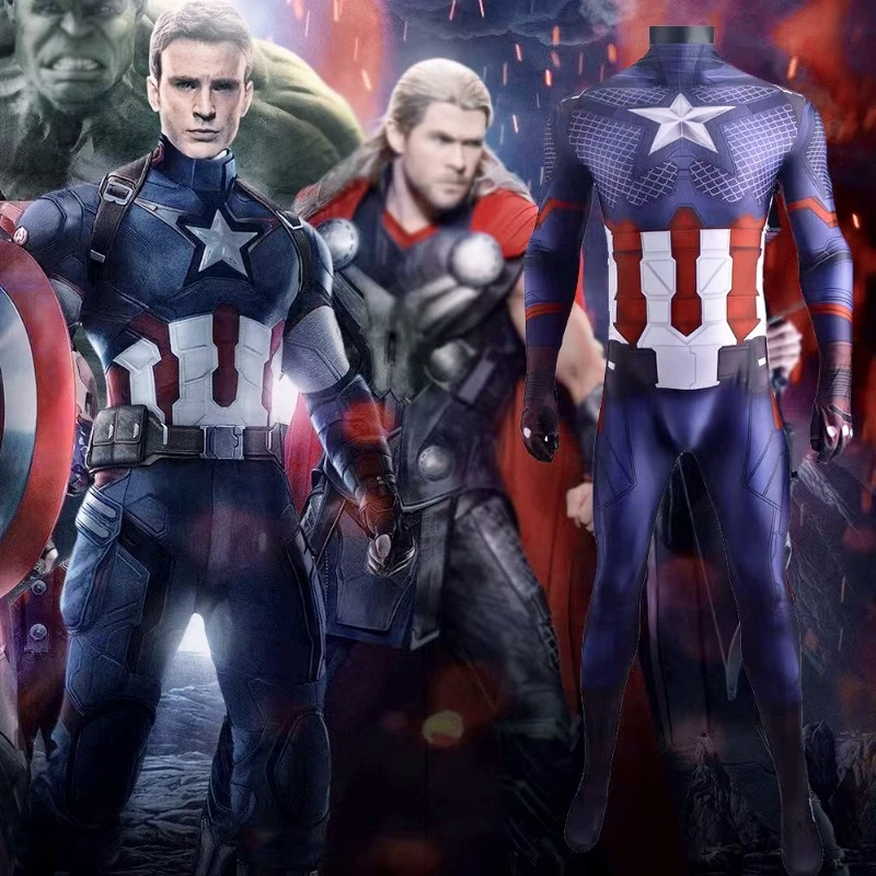 2024 nowy kapitan ameryka przebranie na karnawał Avengers superbohater Steve Rogers body kostiumy na Halloween przebranie na karnawał dla dzieci Aldult