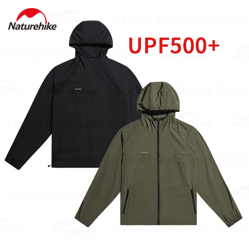 

Naturehike 2023 Sun Protection Clothing Men/Women Outdoor Hiking Ultra-Light UV Protection Hooded Jacket Long Sleeve UPF500+