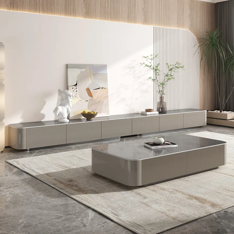 

Holder Extendable Tv Cabinet Dark Wooden Narrow Small Saving Tv Stands Modern Storage Designer Mueble Televisor Furniture Home