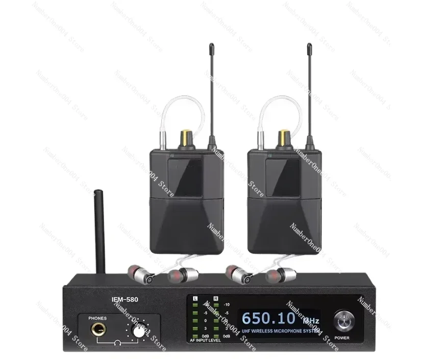 

For IEM580 professional UHF channel 2, 160 ft. Operation, wireless in-ear monitoring system