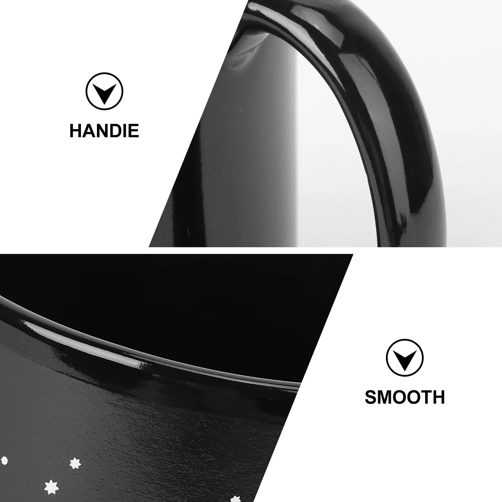 

Heat Sensitive Color Changing Mug 330ml Ceramic for Hot Water Tea Coffee Milk Exquisite Patterns Ergonomic Handle