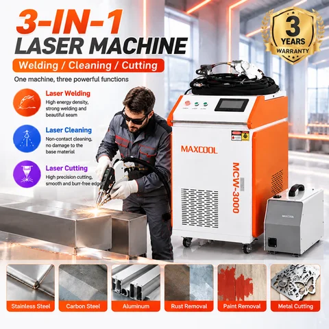 Hot Selling 3 In 1 Laser Welder Cleaner Cutter Machine Fiber Laser Welding Machine for Metal Repair Rust Removal and Cutting
