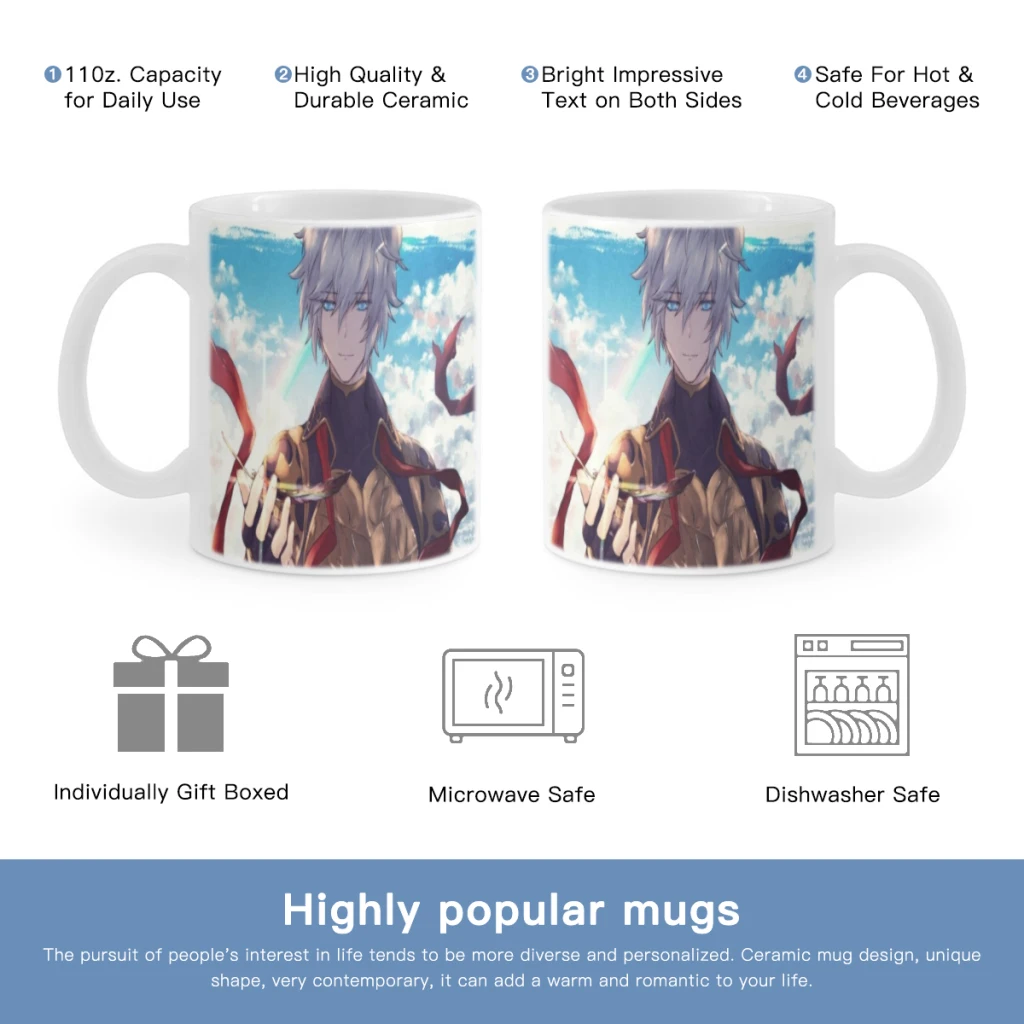 Anime Game Azur Lane Illustrious Free shipping Mug 11oz Black Ceramic Coffee Mug Friends Birthday Gift Mug