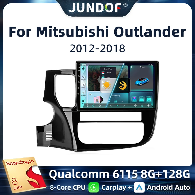 

Android 13 Carplay Car Radio For Mitsubishi Outlander 3 GF0W GG0W 2012 - 2018 Navigation GPS Multimedia Player stereo WiF 4G BT