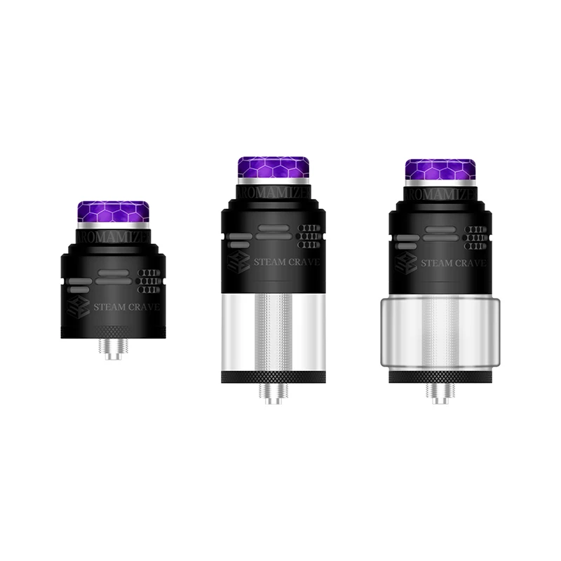 Authentic Steam Crave Aromamizer SUPREME V4 RDTA Diameter 25mm 4ml/7ml Single Dual Mesh Coil Leak Proof 510 Thread Vape Atomizer view 6
