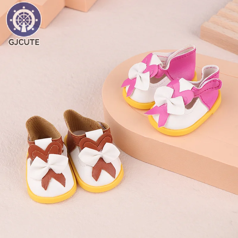 5.5CM Lovely Bow Doll Shoes Boots For 14 Inch Doll 1/6 Mini Shoes Boots Accessories For 32-33 Russia DIY Doll TOY