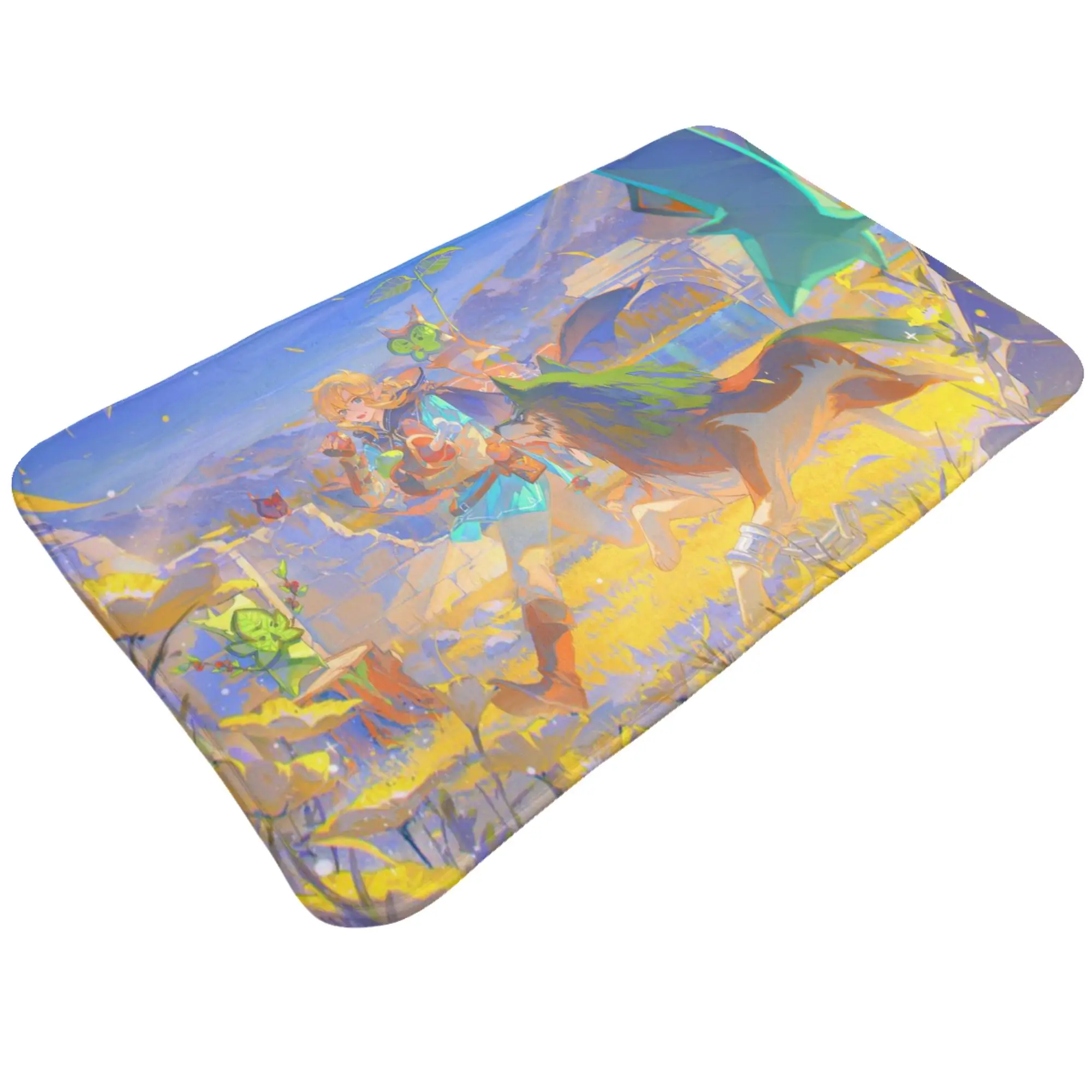 Colorful Doormat Bathroom Kitchen Mat Link Washable Home Decor