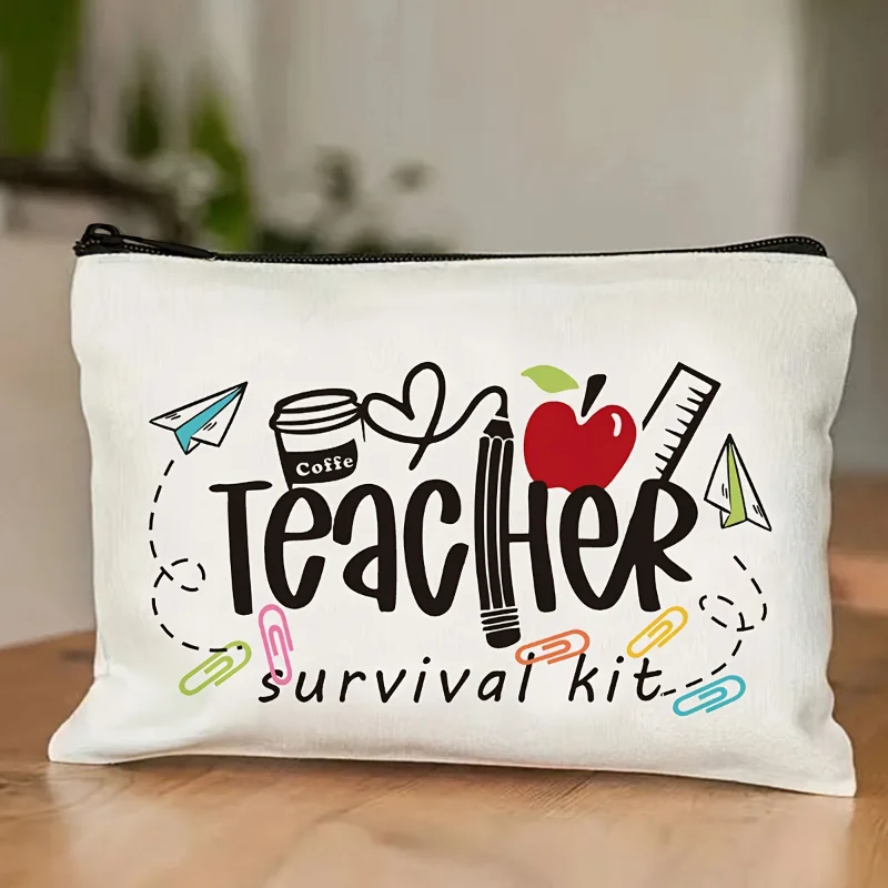 

Hot-selling Rainbow Letter Teacher-themed Makeup Bags, Clutch Bag, Stationery Bags, and Teachers' Day Souvenirs