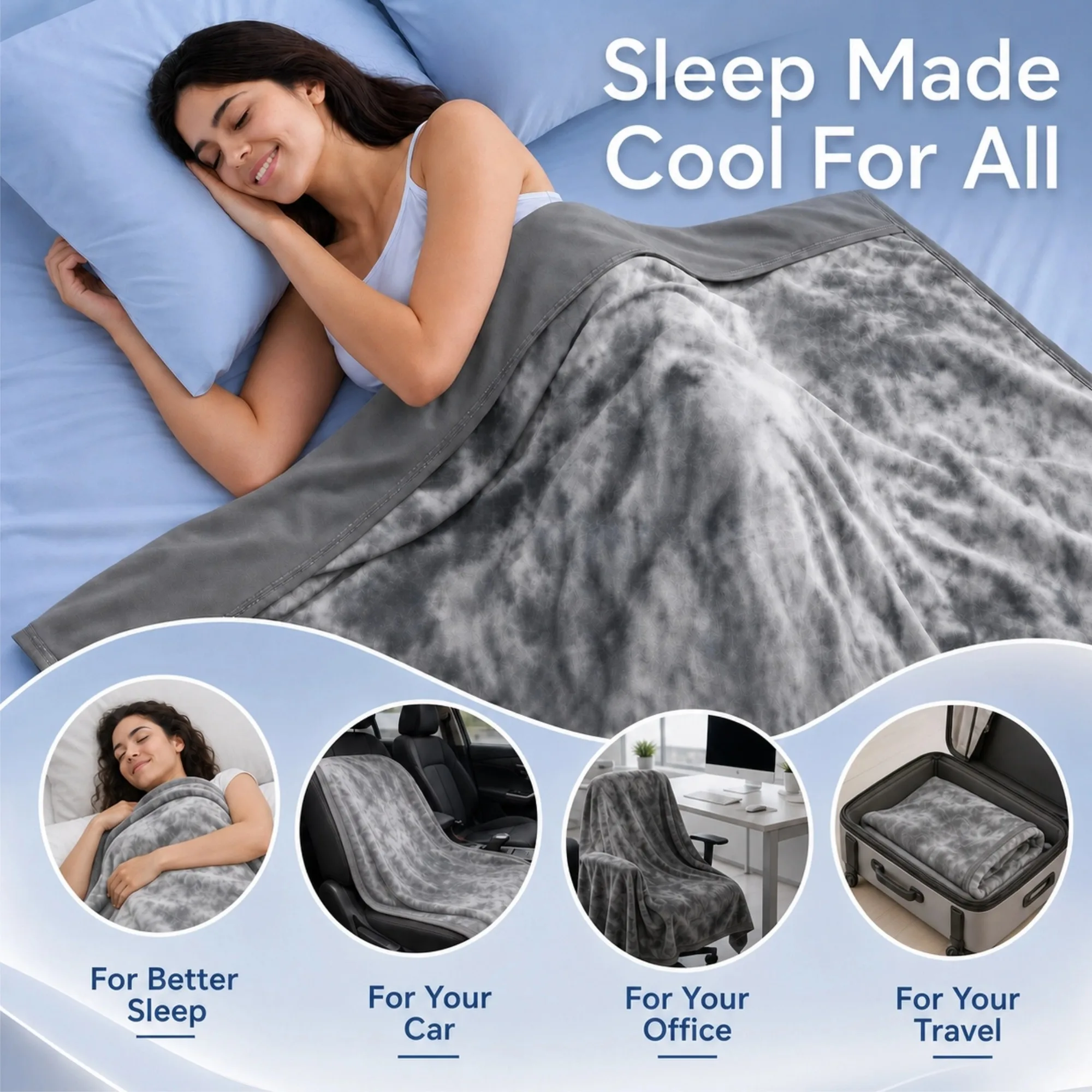 1 stuk Koeldekentje voor warme - Cooling Blanket Hot Sleepers recensie en prijs