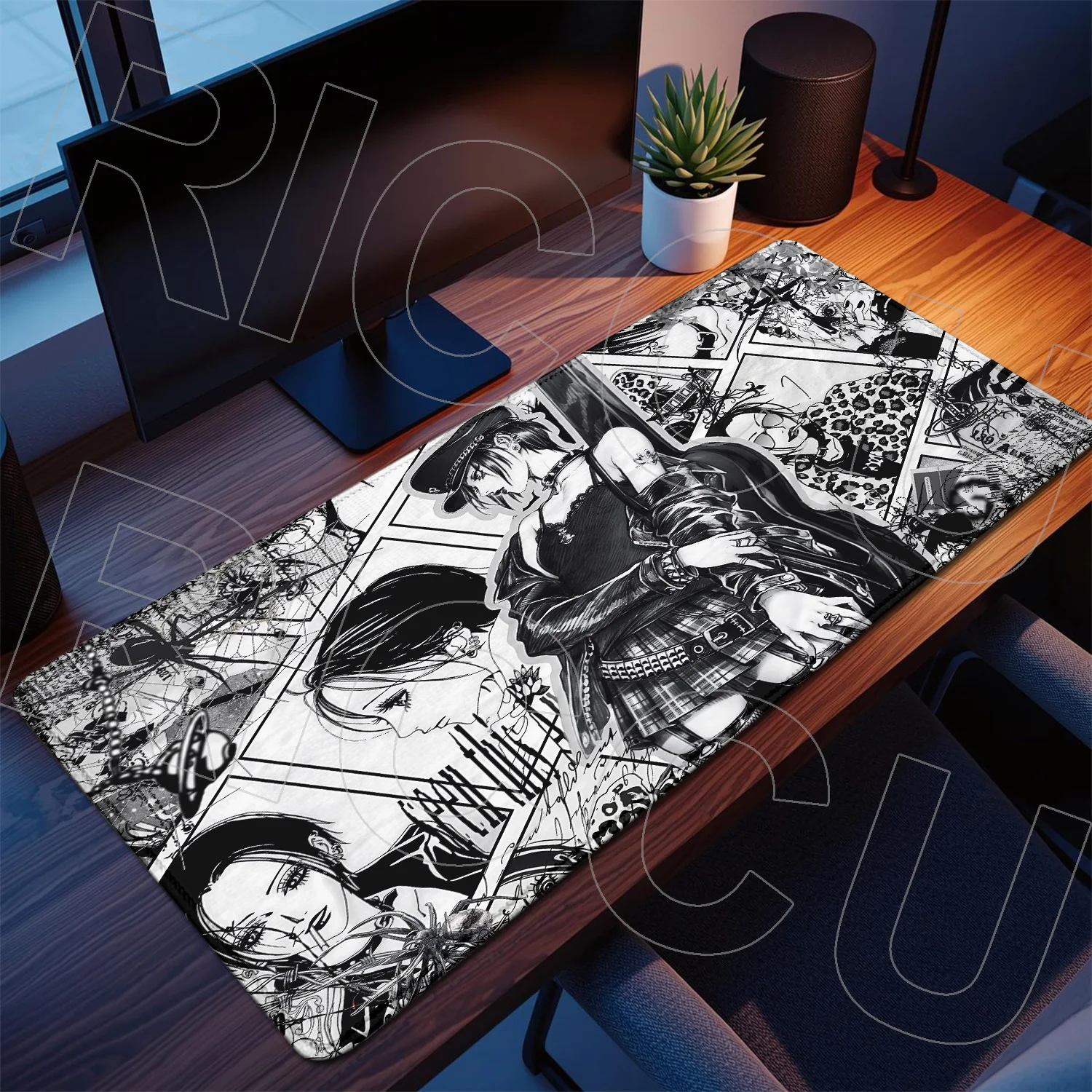

XXL Anime NANA smoke Mouse Pad PC accessories carpet Desk Mat Cute Extended Gaming Keyboard Protective Mats Large Gamer Mousepad