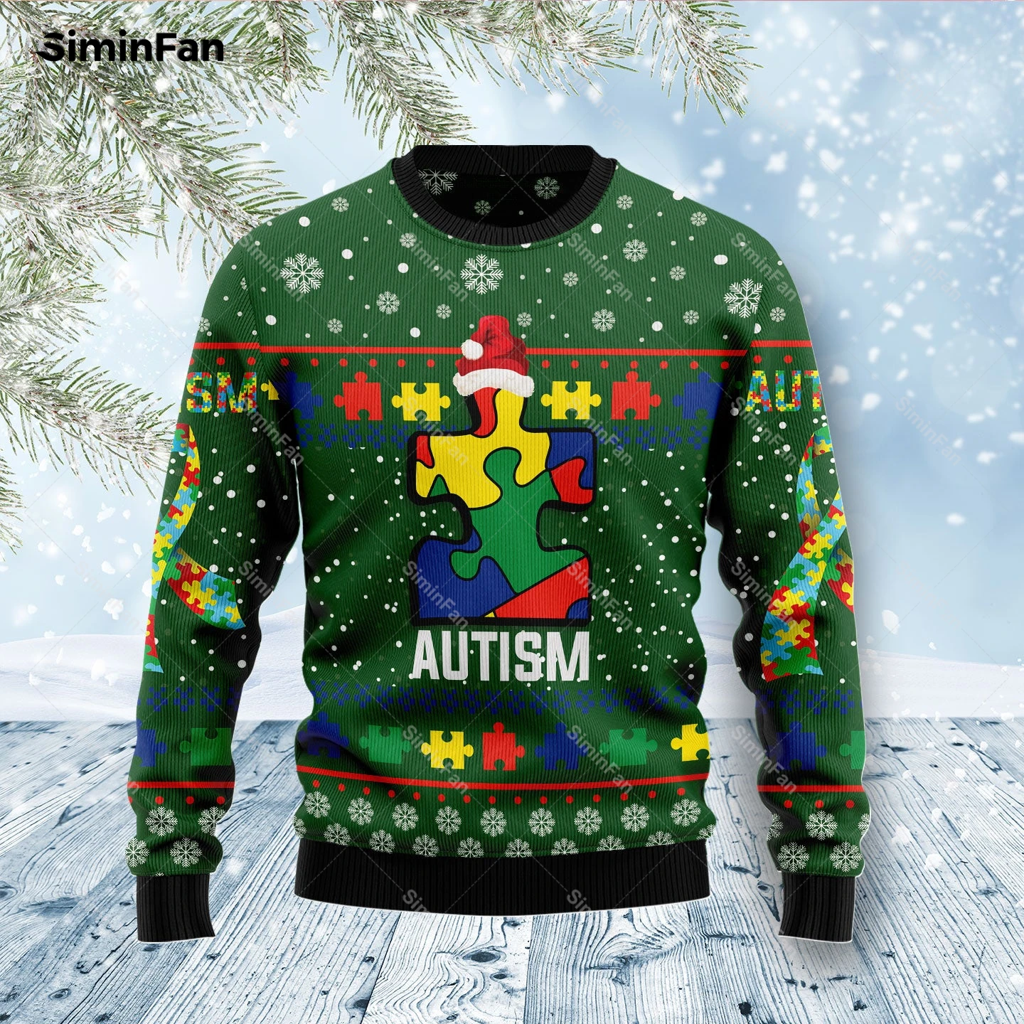 

Autism Ugly Christmas Gift 3D All Over Printed Mens Pullover Casual Sweatshirt Long Sleeve Shirts Coat Unisex Outwear Streetwear
