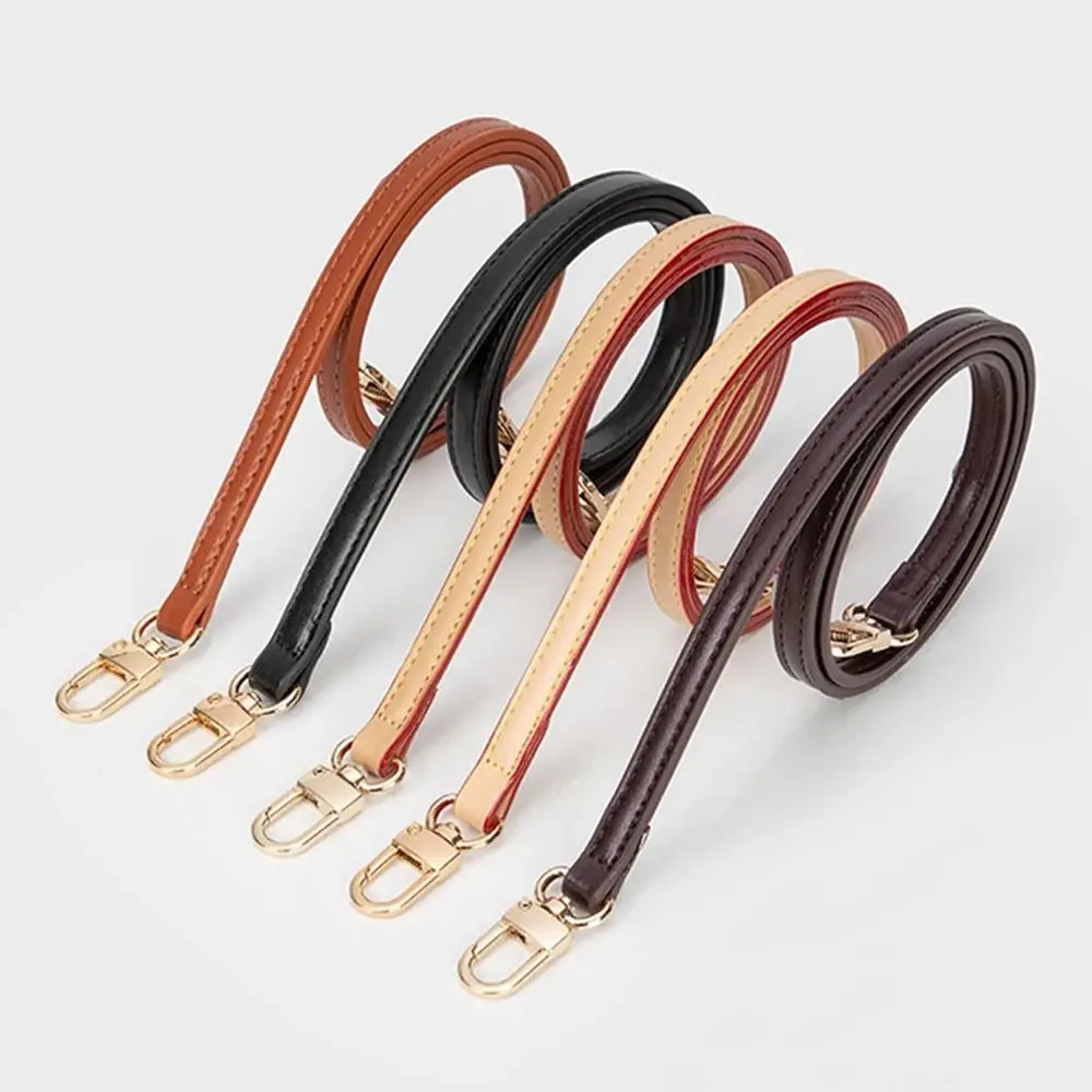 Fashion Leather Bag Strap Adjustable Replacement Handbag Belt Solid Color Thin Shoulder Bag Strap