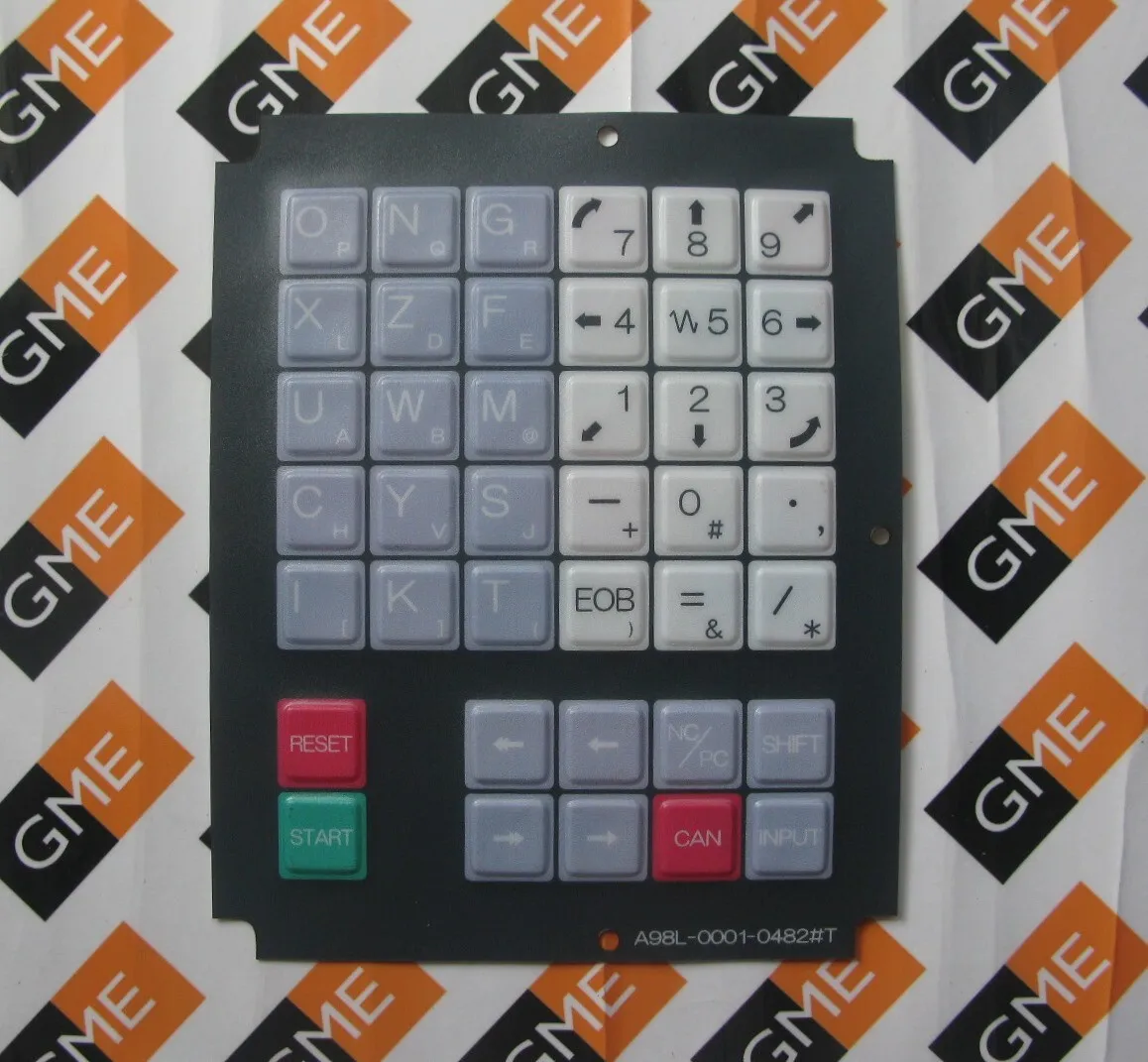 New A98L 0001 0482#T membrane keypad for Fanuc 10-11T keyboard