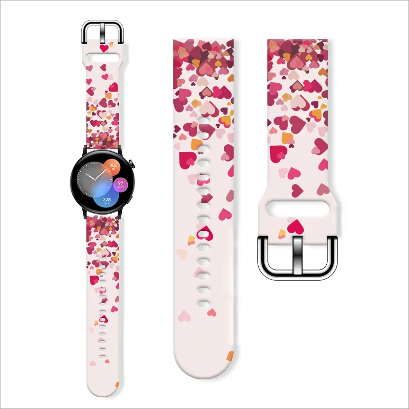 

20mm Fashion Printed Strap for Samsung Galaxy Watch 7/6/5 40mm 44mm Replaceable Bracelet 22mm for Amazfit Balance 5pro Watchband