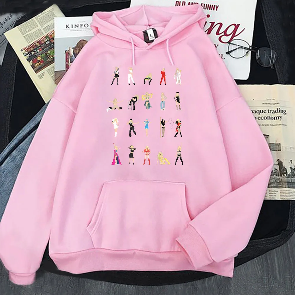 Britney Spears Illustrated Hoodie Classic Styling Design for Pop Music Awards Sweatshirts Men/Women Britney Fan Gift Pullovers