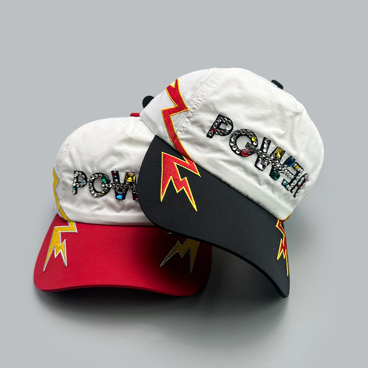 Flash Diamond Letters Lightning Embroidery Baseball Hats New Unisex Breathable Personal Sunshade Versatile Fashion Peaked Caps