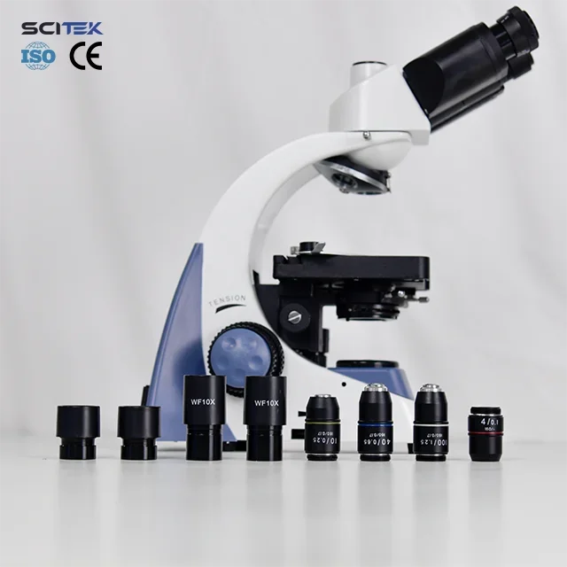 SCITEK Biological Microscope CE certification Wide Field Eyepiece Microscope for laboratory