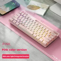 AULA Tarantula F3061 Mini Mechanical Feeling Keyboard 61 Keys Wired RGB Office Gamer Keyboard For Laptop PC Gaming Accessories