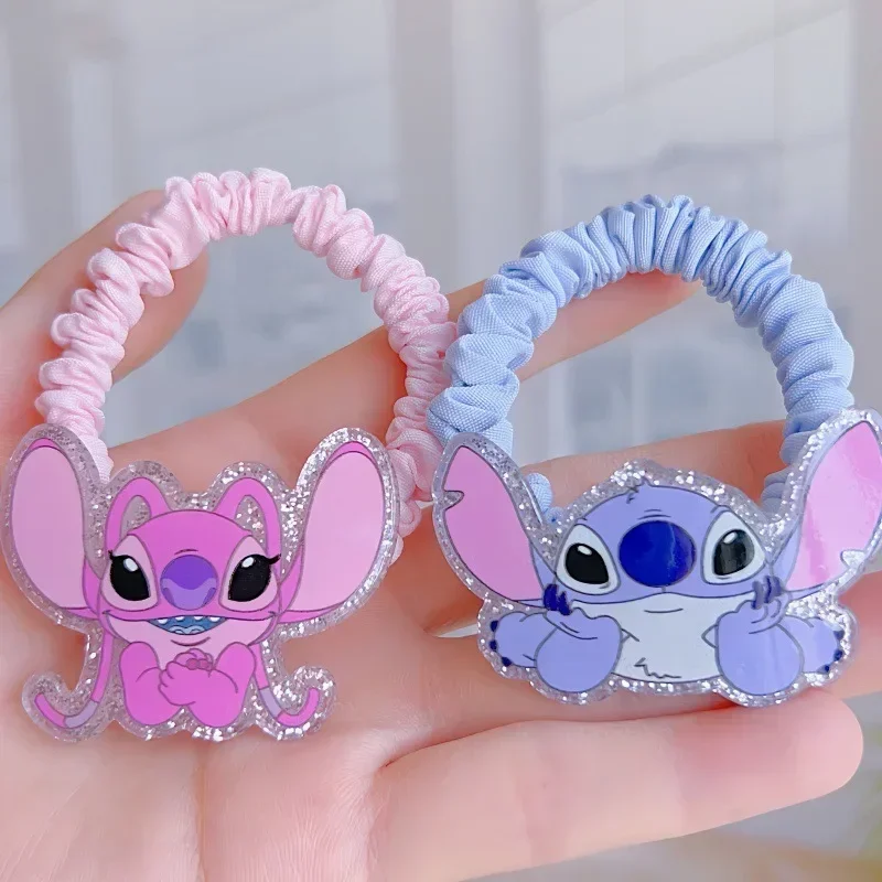 2pcs Disney Stitch Hair Jewelry ,Hair Ties, Cute Hair Ties ,Hair Accessories,Girl's Birthday Gifts, Party Decorations For Girls