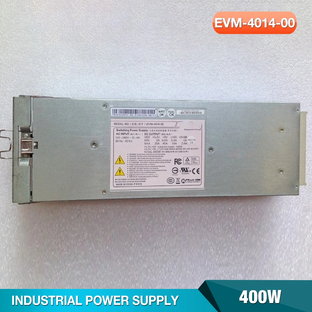 EVM-4014-00 For ElanVital 2U Hard Disk Array Cabinet Power Supply 400W