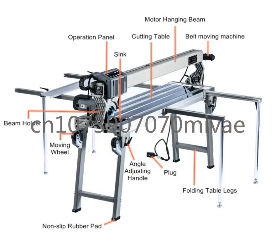 Tile Cutting Machine Automatic 45 Degrees Marble Wet Saw Cutter Stone Slab Cutting Chamfer Tool