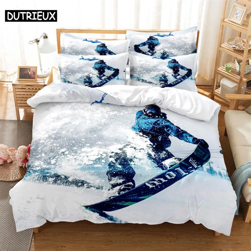 Skating 3D Digital Bedding Sets Home Bedclothes Super King Cover Pillowcase Comforter Textiles Bedding Set  bed cover set