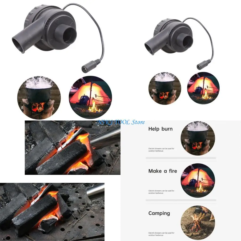 L8RC 75x30mm AC100V-240V EU/US Speed Adjustable Cooking Fan Grill Blower 7530 BBQ Fan