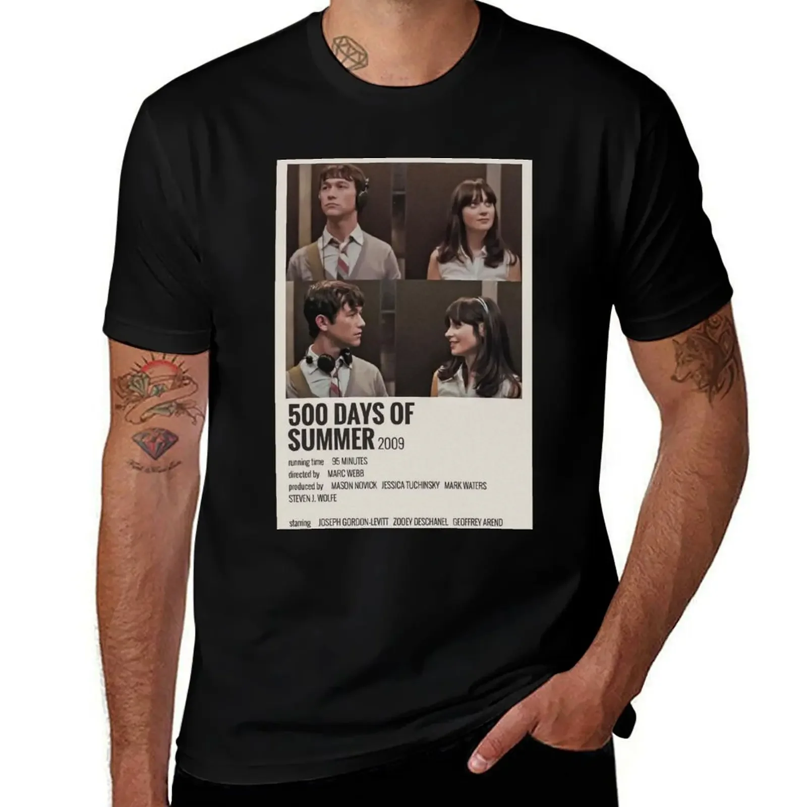500 Days Of Summer Vintage T-Shirt shirts graphic new edition man t shirt cotton graphic tees heavy weight t shirts for men