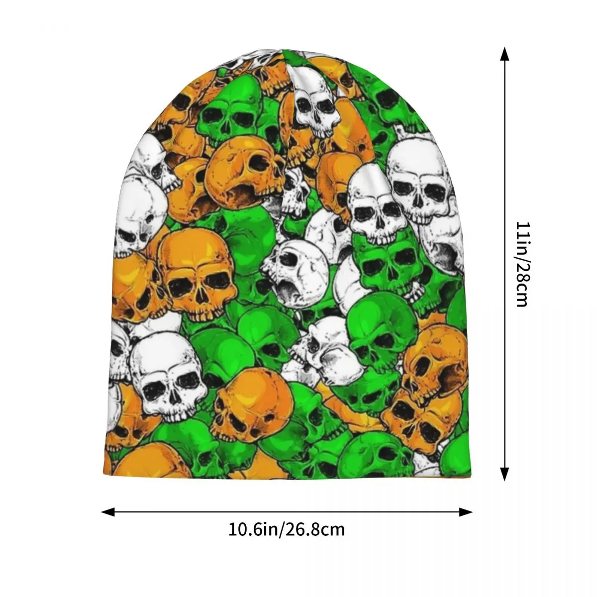 Halloween Bonnet Hats Irish skulls Skullies Beanies Men Women Unisex Cool Warm Beanie Hats Autumn Winter Hippie Custom Caps