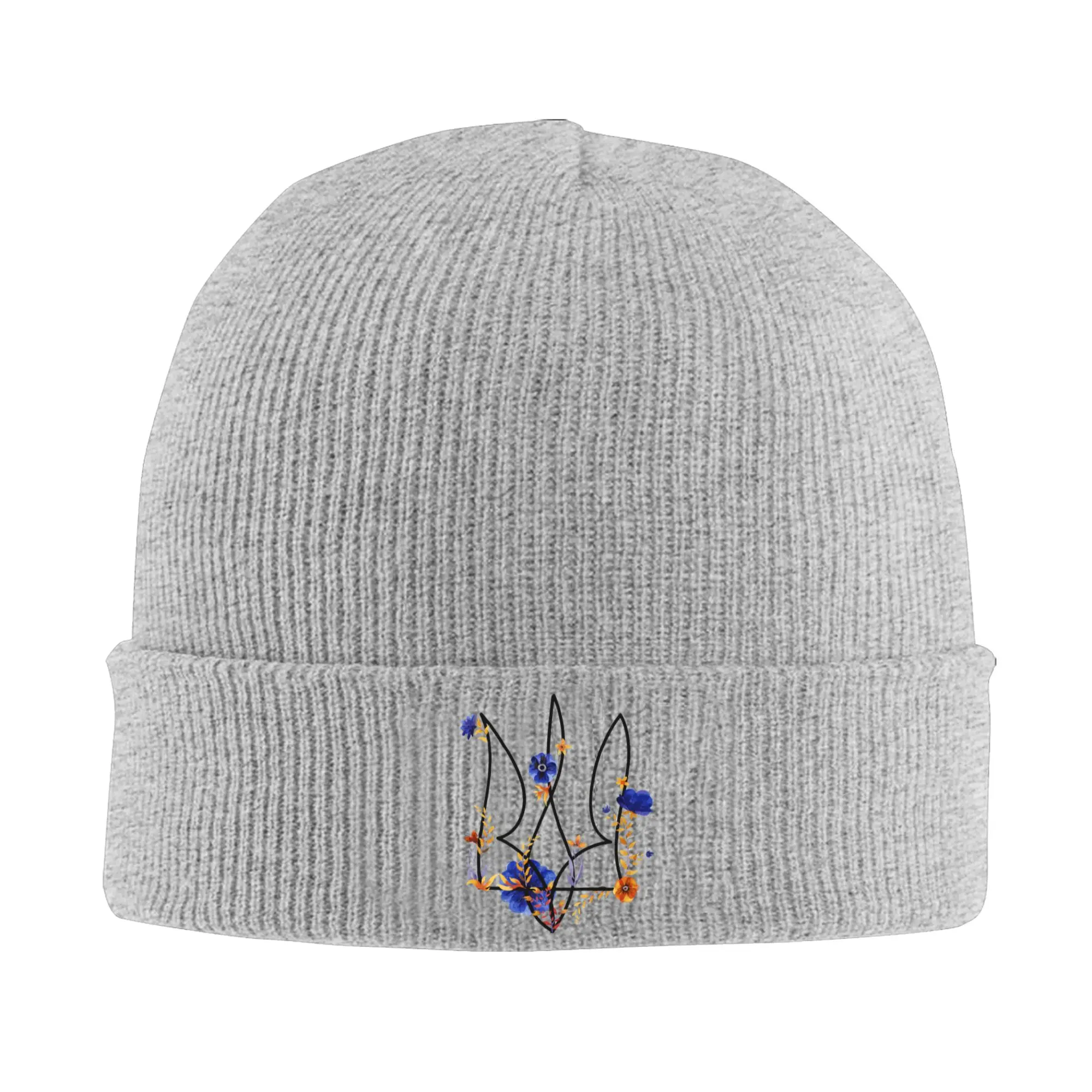 Unisex Adult Azov Trident Ukraine Beanie Hats  Street Y2K Knitting Hat Spring Outdoor Sport Caps Graphic Warm Bonnet Hats