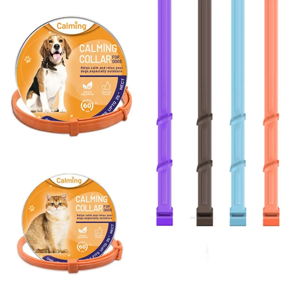 

TPR Soothing Adjustable Dog Cat Pet Calming Collar Stress Reduction Anxiety Relief